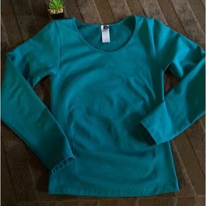 Turquoise Long Sleeve Top